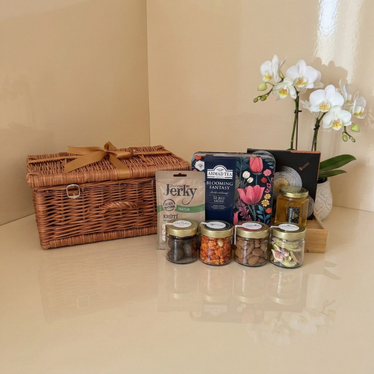 Ekskluzywny kosz prezentowy M - Na jubileusz