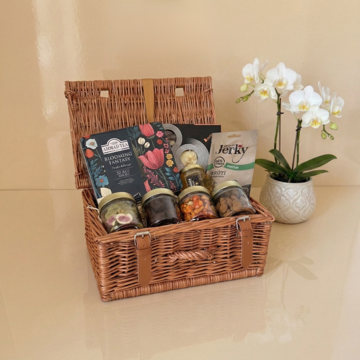 Ekskluzywny kosz prezentowy M - Na jubileusz